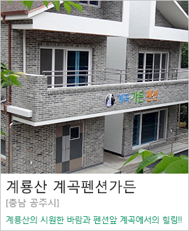 [충남 공주시] 계룡산 계곡펜션가든