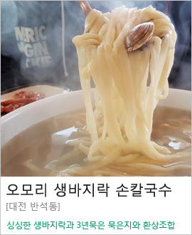 [대전 반석동] 오모리 생바지락 손칼국수
