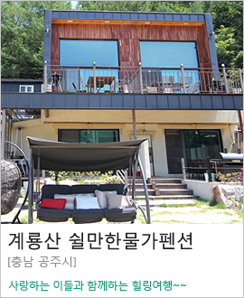 [충남 공주시] 계룡산 쉴만한물가펜션
